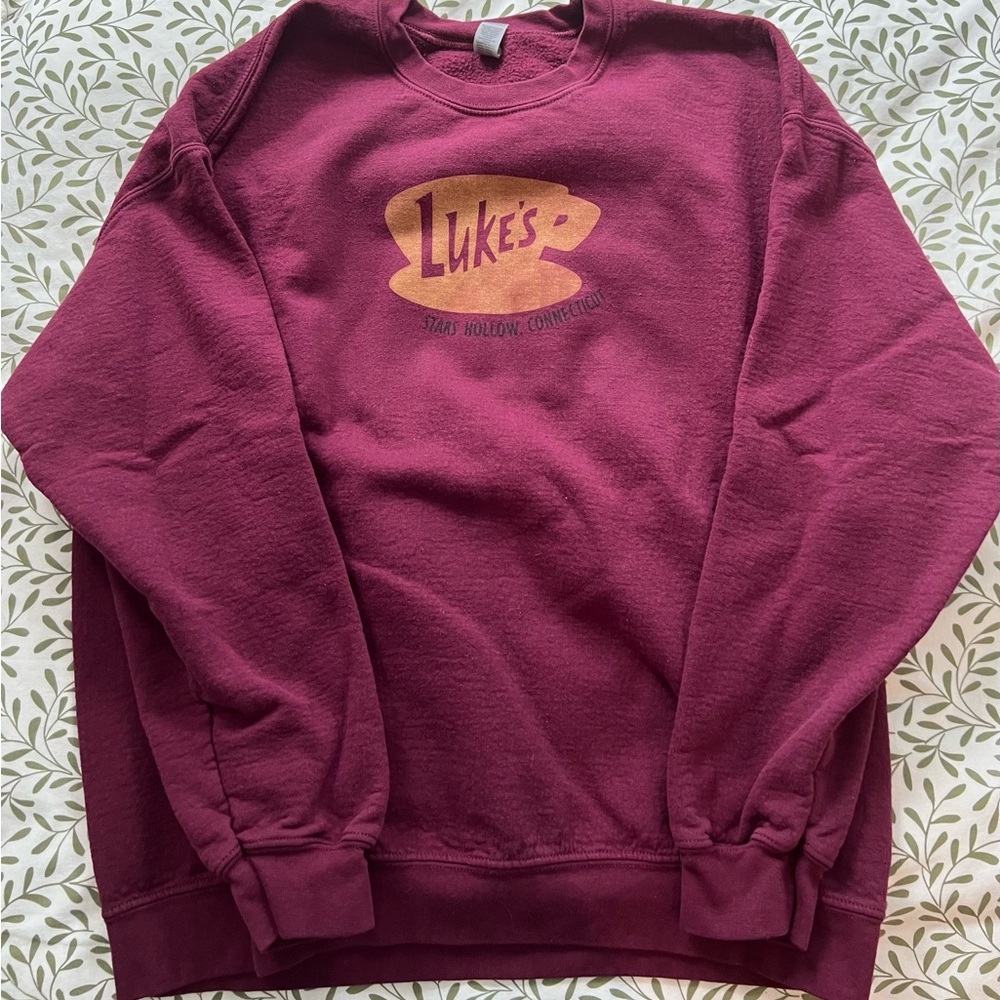 Gilmore Girls “Luke’s” Burgundy Crew Neck Sweater